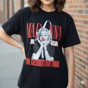Madonna T-Shirt Concert Fan Celebration Tour Four Decades 2023 Size Large Used